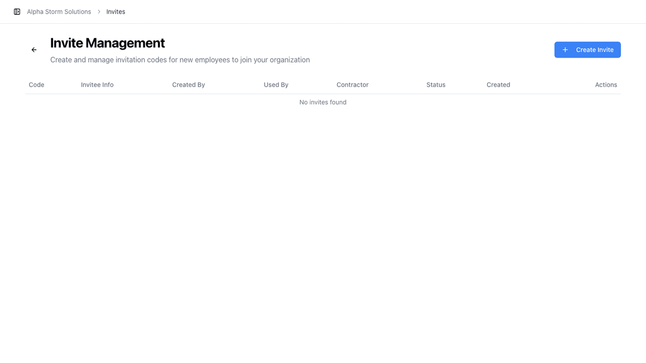 StormCall Invites: product screenshot